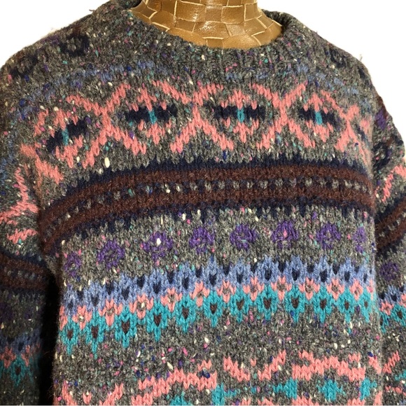 Vintage Britches Hand Knit Wool Sweater - Picture 4 of 16